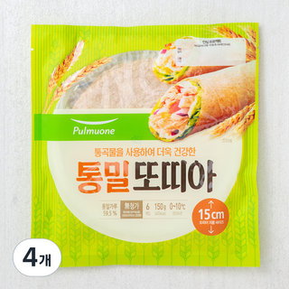 풀무원 통밀 또띠아, 25g, 6개입, 4개