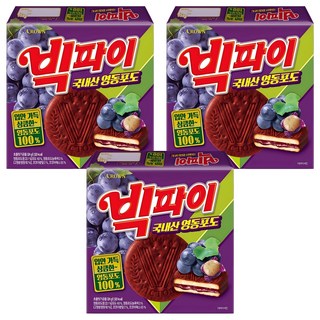 빅파이 영동포도 과자, 324g, 3개