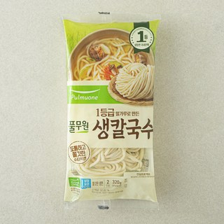 풀무원 생칼국수 조리 예시