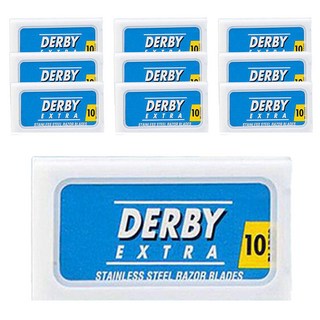 DERBY 엑스트라 클래식 면도기 양면날, 10개입, 10개