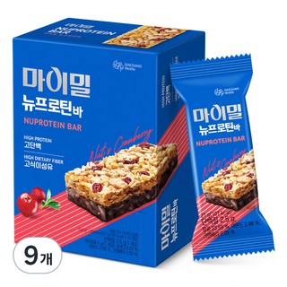 마이밀 뉴프로틴바, 252g, 9개