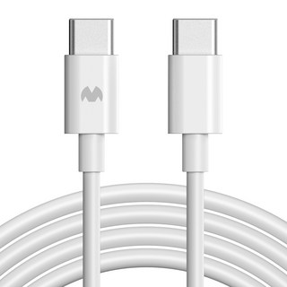 구스페리 c타입 to c타입 60W 고속 충전 케이블, 3m, 화이트, 1개