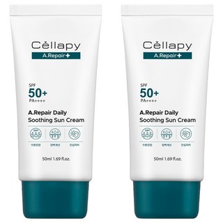 셀라피 에이리페어 데일리 수딩 선크림 SPF50+ PA++++, 50ml, 2개