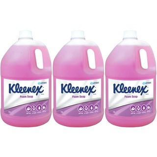 크리넥스 폼솝 핸드워시 로즈라일락향, 4L, 3개