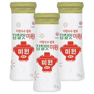 미원 사탕수수발효 감칠맛, 72g, 3개