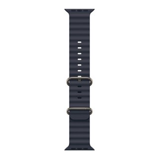 Apple 정품 2024 애플워치 오션밴드, 44/45/46/49mm, Regular, 네이비 / 내추럴