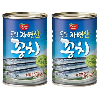 동원 꽁치 통조림, 300g, 2개