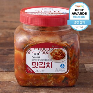종가 아삭아삭 맛있게 썰어담은 맛김치, 1.2kg, 1개