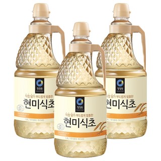 청정원 현미식초, 1.8L, 3개