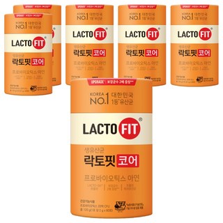락토핏 코어 유산균 60p, 120g, 6개
