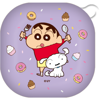 짱구 흰둥이 갤럭시버즈 라이브 하드 케이스, 디저트 짱구와 흰둥이