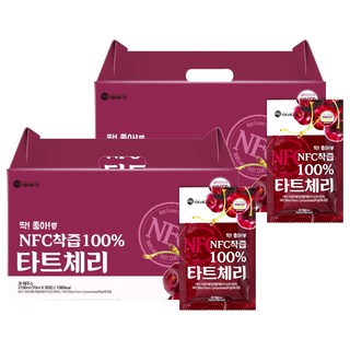 미쁨생활건강 딱좋아 NFC착즙 타트체리즙, 60개, 70ml