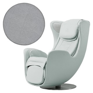 리쏘 로터스SE 안마의자 + 전용 러그 세트 방문설치, LS-4500S, 스노우 민트(안마의자), 그레이(러그)