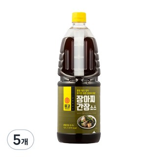 몽고 장아찌 간장소스, 1.8L, 5개