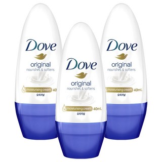 도브 오리지날 롤온 데오드란트, 40ml, 3개