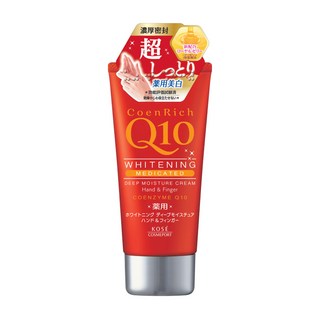 KOSE 高絲 CoenRich Q10 活齡 美白護手霜, 極潤保濕 改善乾燥細紋, 80g, 1條