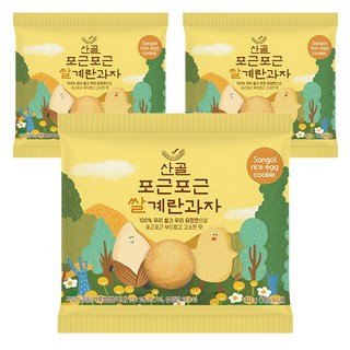 에코맘의산골이유식 산골쌀쿠키, 쌀계란, 40g, 3개