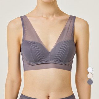 JAJU(자주) 여성용 헴라인 크롭브라