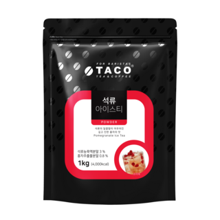 타코 석류 아이스티 파우치, 1kg, 1개입, 1개, 1kg