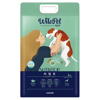 윌로펫 강아지 뉴트리탑 소프트 기능성 사료, 어덜트, 3kg, 1개