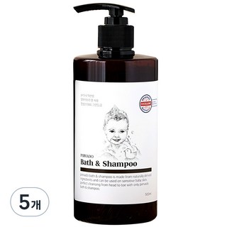 페르바도 바스앤샴푸 바디워시 500ml 5개 상품 이미지