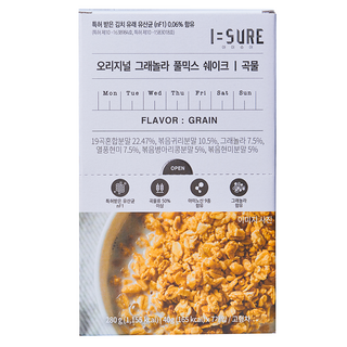 아이슈어 프로틴 그래놀라 풀믹스 쉐이크 곡물맛