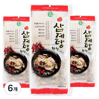 선율 황칠 삼계탕 백숙재료, 6개, 80g