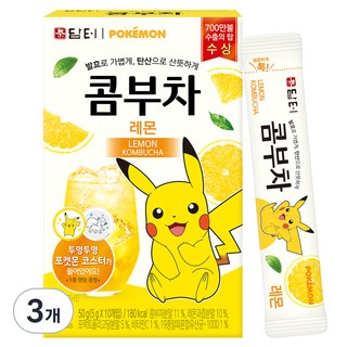 담터 포켓몬 콤부차 레몬