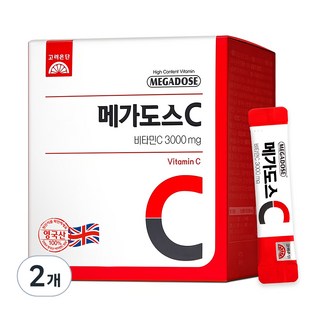 메가도스 비타민C 3000mg, 60회분, 180g, 2개