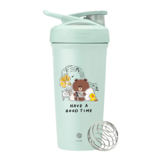 Blender Bottle Strada SS 不鏽鋼搖搖杯, 美好時光熊大, 710ml, 1個