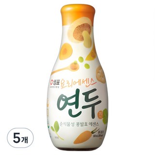 샘표 요리에센스 연두 진, 500ml, 5개