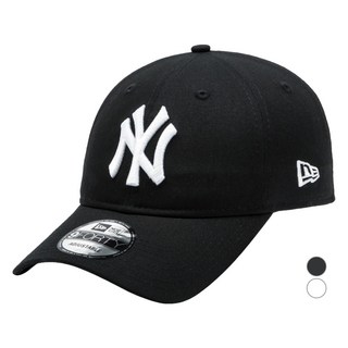 뉴에라 9FORTY 블랙 온 화이트 볼캡 뉴욕 양키스 MLB 모자