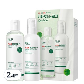 닥터지 레드 블레미쉬 시카 토너 200ml + 로션 150ml 세트, 2세트 닥터지토너