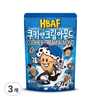 HBAF 쿠키앤크림 아몬드, 190g, 3개 아몬드책