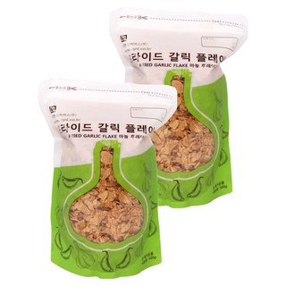 지엔엘커머스 프라이드 갈릭 플레이크, 500g, 2개