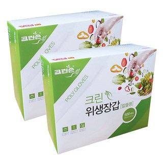 크린손 위생 장갑 알뜰형 500개입, 2개