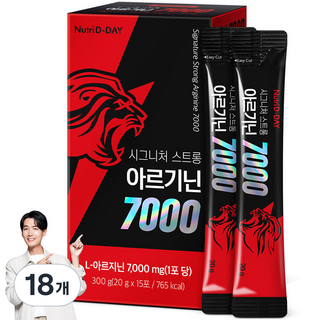뉴트리디데이 시그니처 스트롱 아르기닌 7000 액상스틱 15p, 300g, 18개