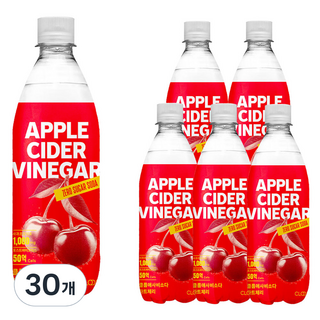 클룹 애사비소다 타트체리 탄산음료, 500ml, 30개