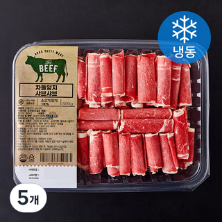 차돌양지 샤브샤브용 (냉동), 500g, 5개