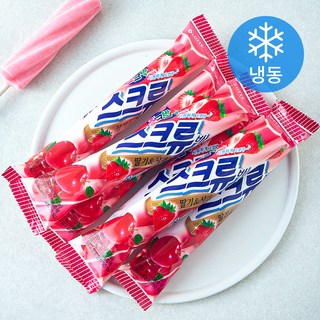 롯데웰푸드 스크류바 딸기 사과 (냉동), 80ml, 6개입, 1개 대표 이미지 - 아이스크림 추천
