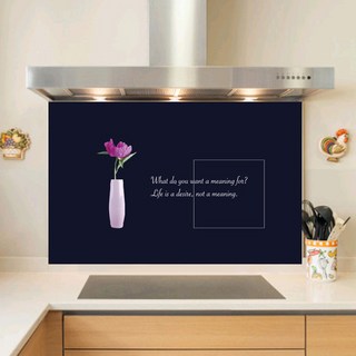 키센 주방 아트보드 모란화병 895 x 650 mm, 네이비, 1개