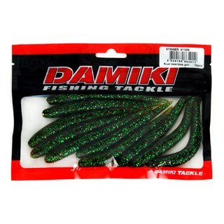 다미끼 스팅거 4인치 민물루어미끼 세트, 206ROOTBEERPEPPERGREEN, 6.2g, 10개