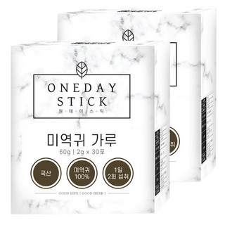 굿허브 원데이스틱 미역귀 분말 가루 스틱 30p, 2개, 60g