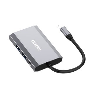 베이식스 USB C타입 HDMI 6in1 맥북 멀티 허브 TW6A덱스, 혼합색상, 1개