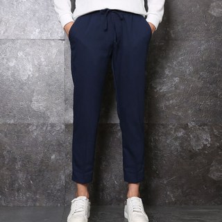 PANT'S HOUSE 男款綁帶9分休閒長褲