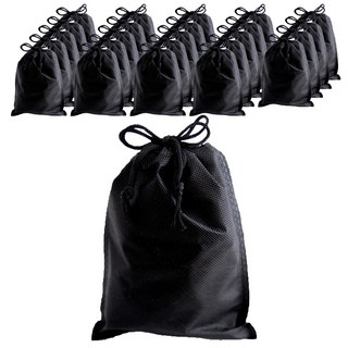 부직포 복주머니 더스트백 44 x 53 cm 25p, 블랙, 1개
