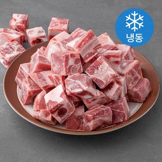 국제식품 수입 돈갈비 찜용 3 x 3 x 3 cm (냉동), 1kg, 3개