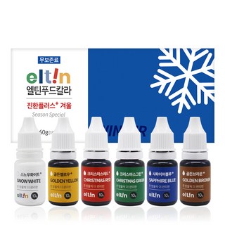 엘틴 푸드칼라 진한 플러스 겨울 6종 세트, 60g, 1세트