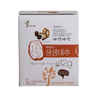 자연트리 생생대추 슬라이스 동결건조 칩, 12g, 10개