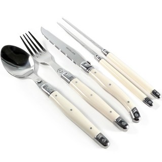 까르투하 오로 양식 한식 커트러리 1인 세트, 아이보리, 디너스푼 + 디너포크 + 디너나이프 + 젓가락 1쌍, 1개